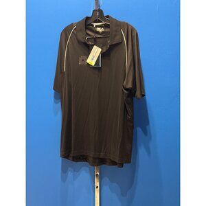 Adidas Mens Black ClimaCool Polo Shirt Large Activewear Lightweight